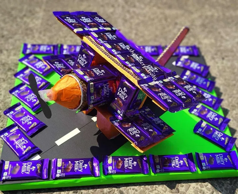 Chocolate aeroplane - Ashwini's Creativity