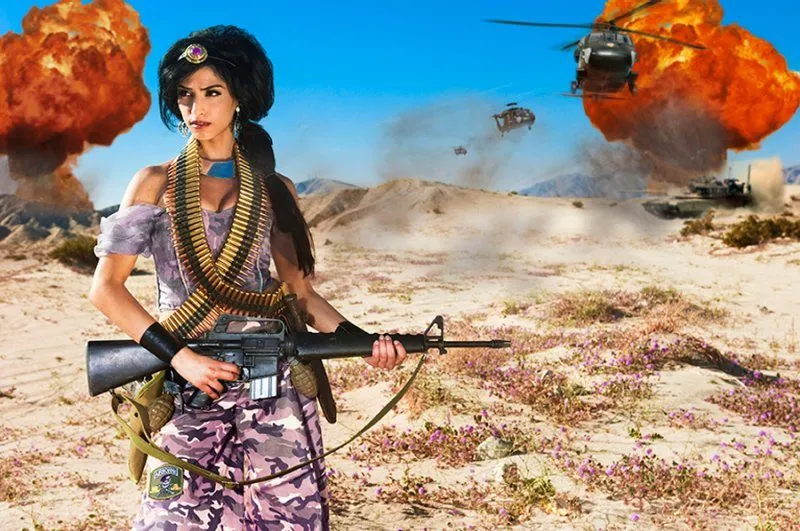 http://www.thedailybeast.com/articles/2013/08/09/fallen-princesses-the-amazing-photos-of-depressed-disney-royalty.html