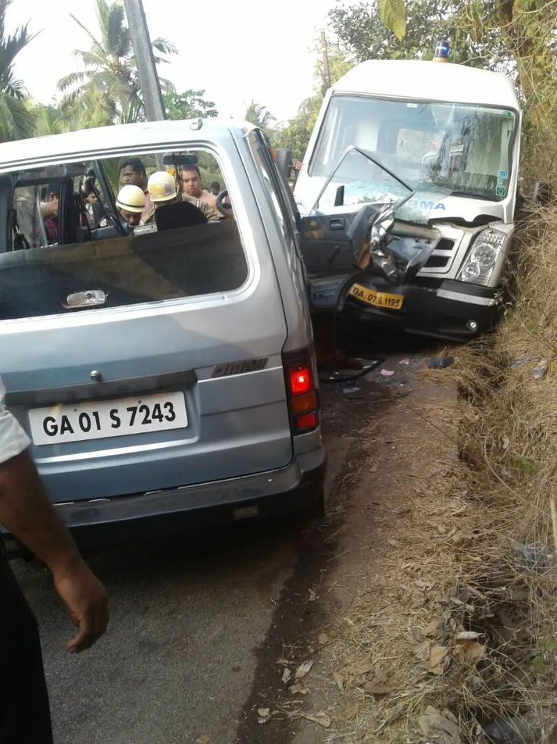 Accident between an Ambulance and a car