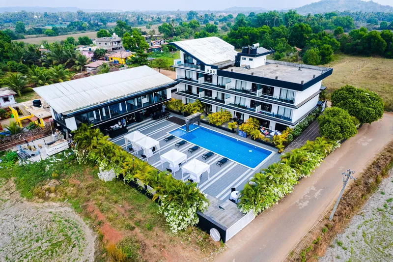 Aerial view of Crystal village Goa