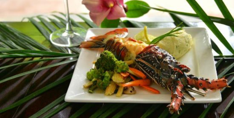 Grilled Lobster at Barrels and Bones