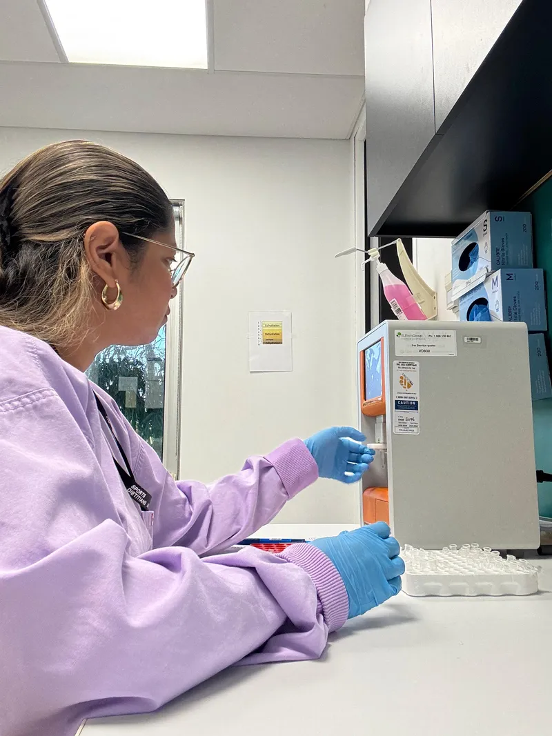 Behind the scenes in the research lab