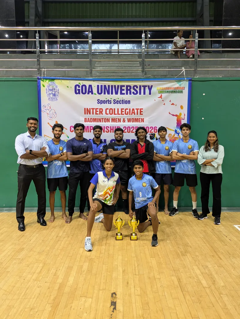 Both mens and womens badminton teams