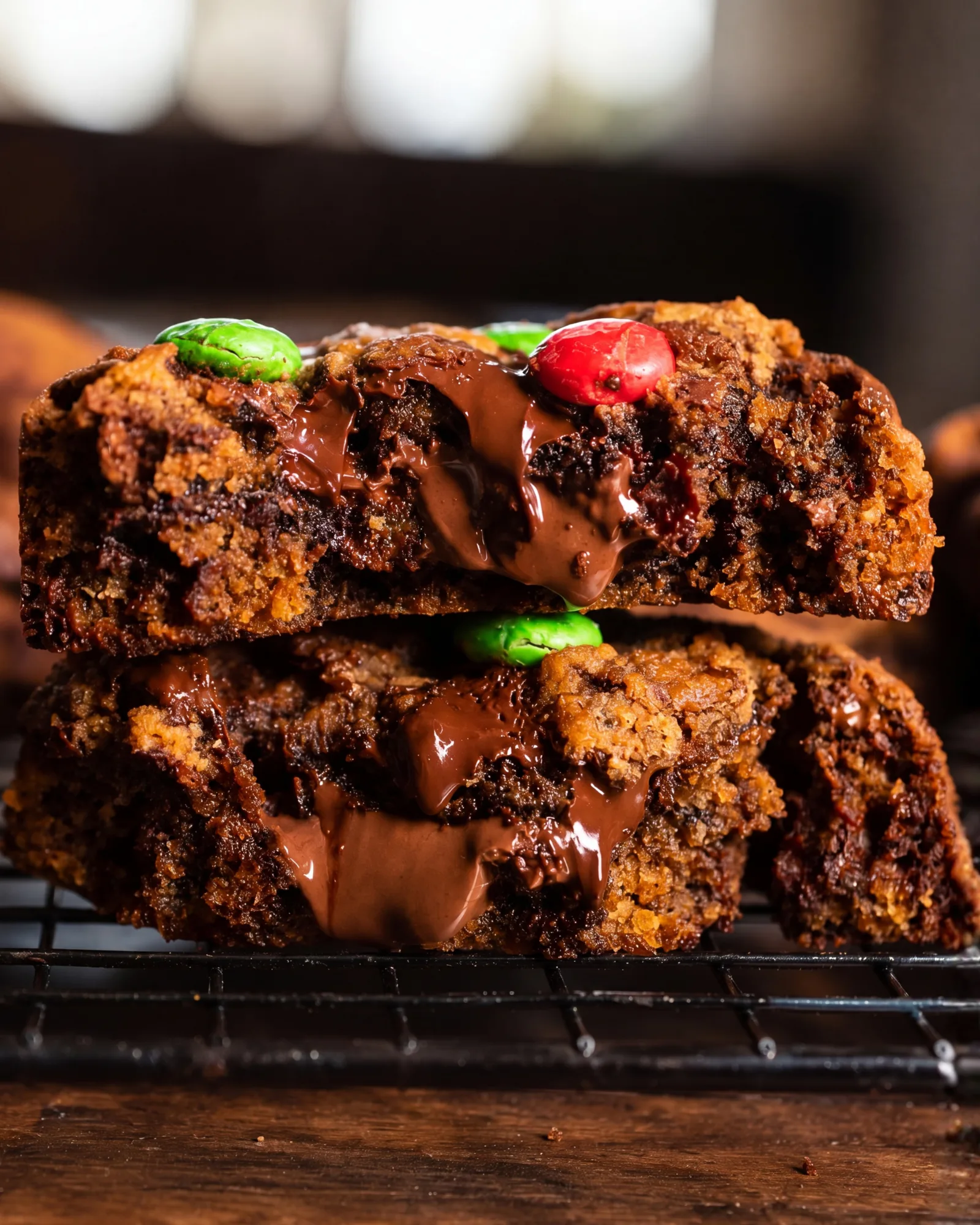 Brown butter chocolate chip cookie with nutella (1)