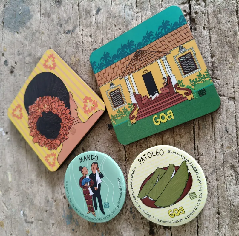 Coasters and Magnets - Pocket-Sized Goa Keepsakes