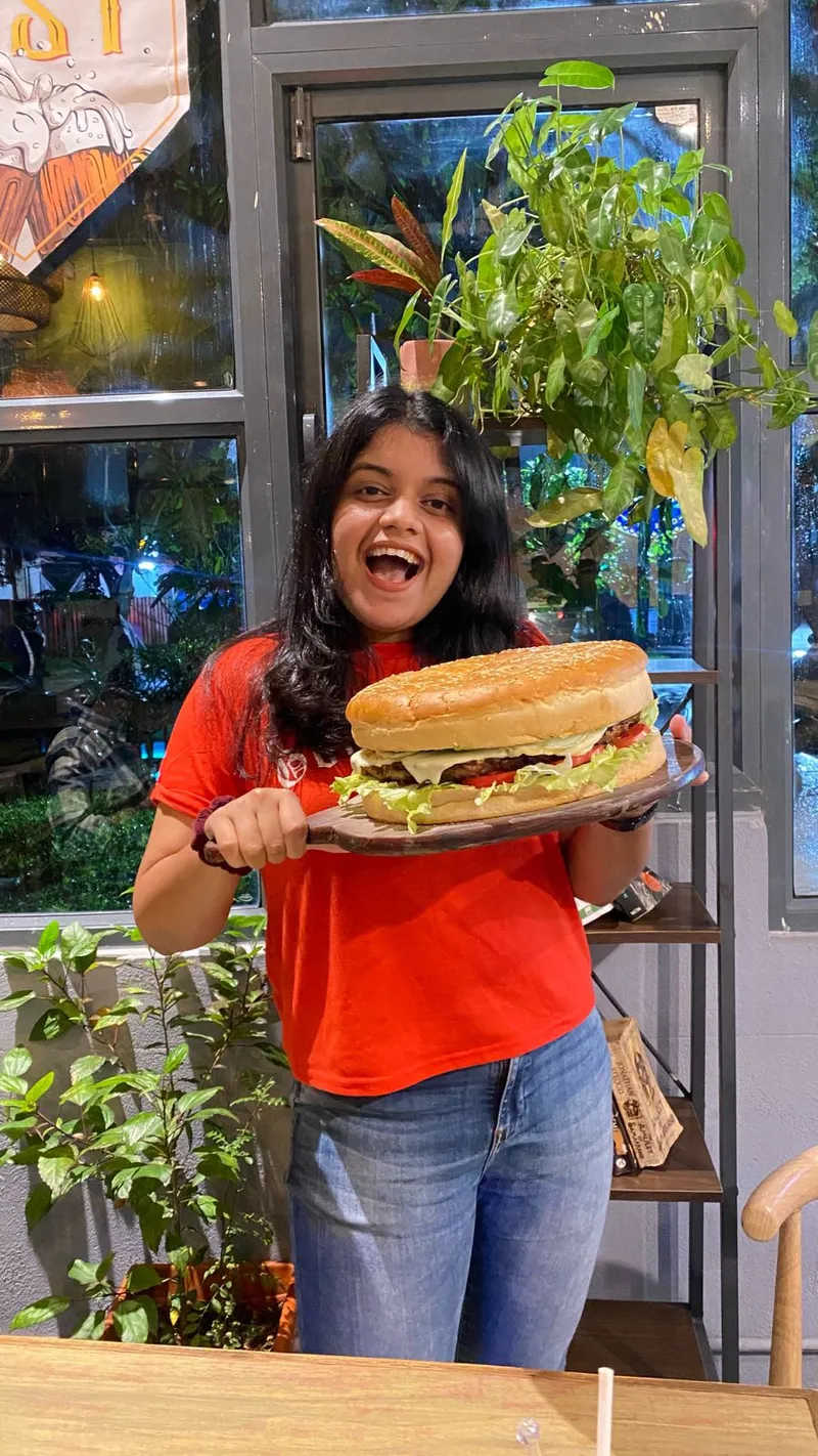 Crazy Food Find_ Discovery of the Biggest Burger in Goa, at Perfect Cup