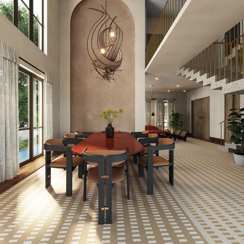 Dining area at Iha in Assagao