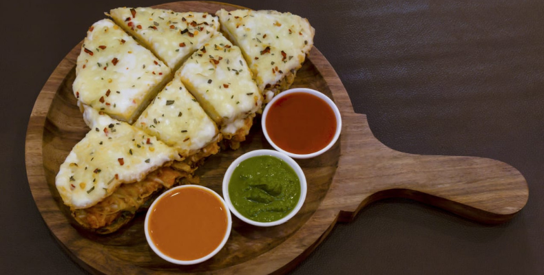 Let's Chaat Melted Cheese Sandwich