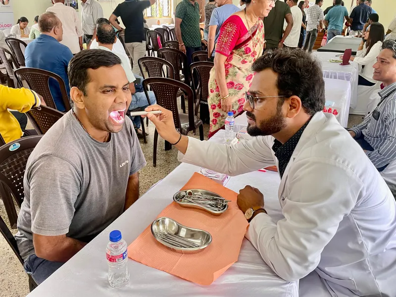 Free health checkup camp at Saligao organised by JCI Mapusa