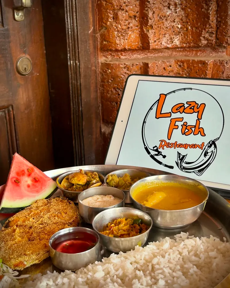 Goan Fish Thali Cravings Look no further …. Head straight to Arpora’s @lazyfishgoa for lip smacking Goan... hours only! ......[Local Food, Local Goan Thalis, Fish Thalis, Authentic Goan Cuisine, Home cooked Meals
