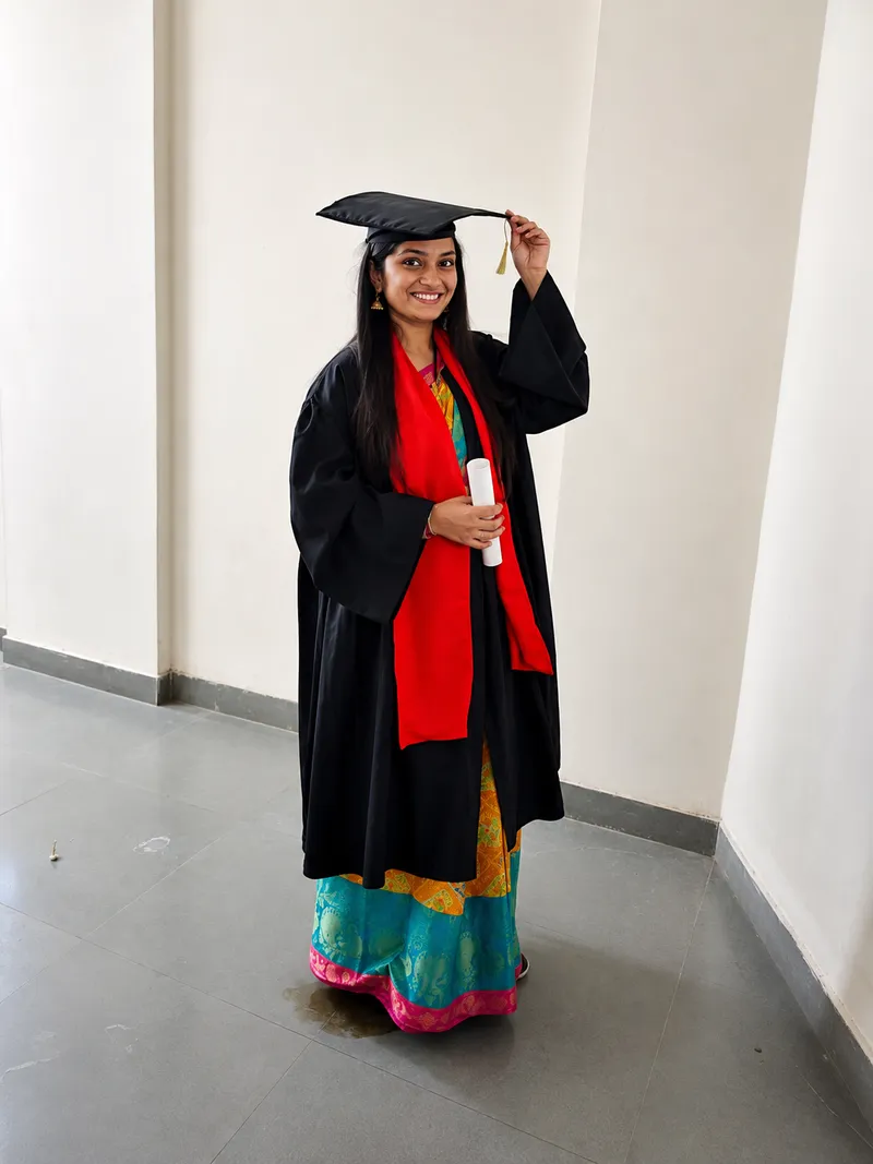 Graduation photo - Where the journey began