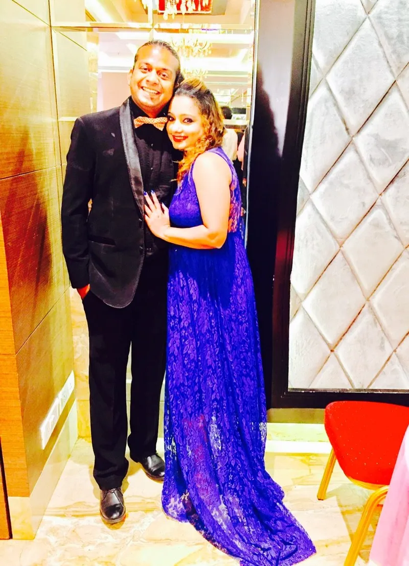 Gretel Saldanha with her husband