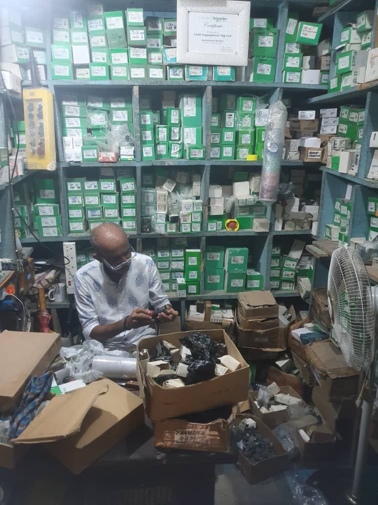 Hubert in Nigeria getting hands on to make sure everything is perfect