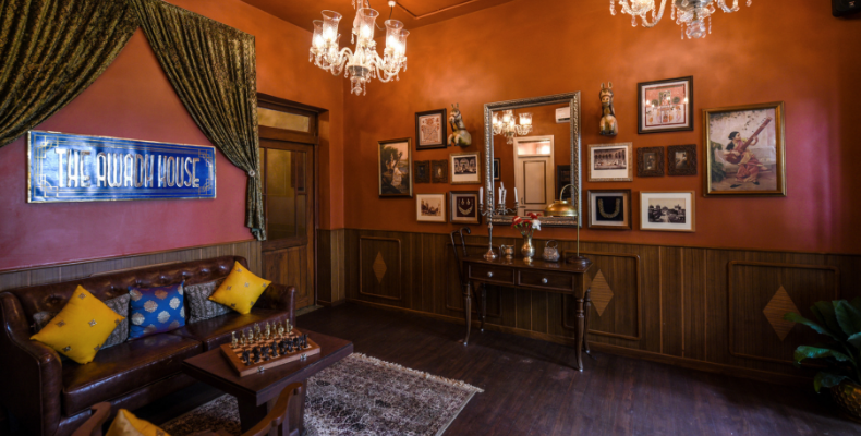 The decor at The Awadh House is regal and elegant