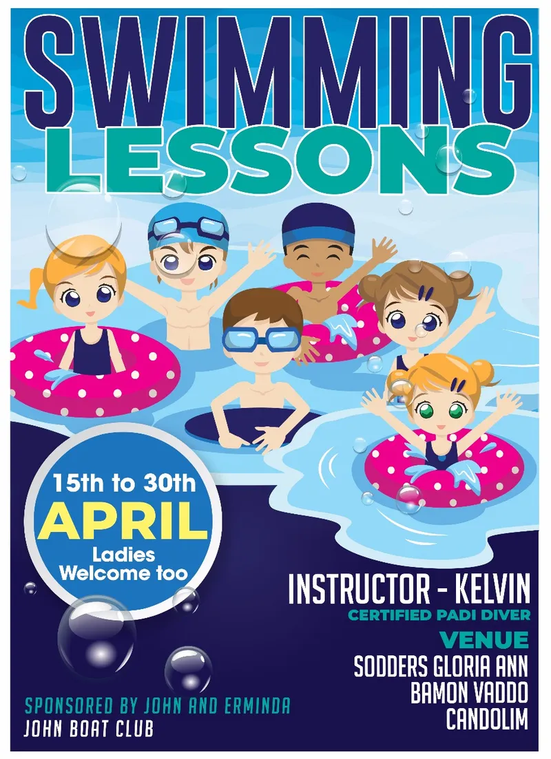 Swimming lessons with Kelvin