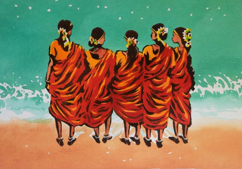 _Ladies on the beach - by Nicky Thomas