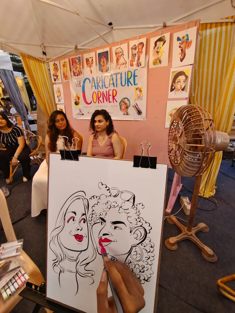 Live caricatures at events