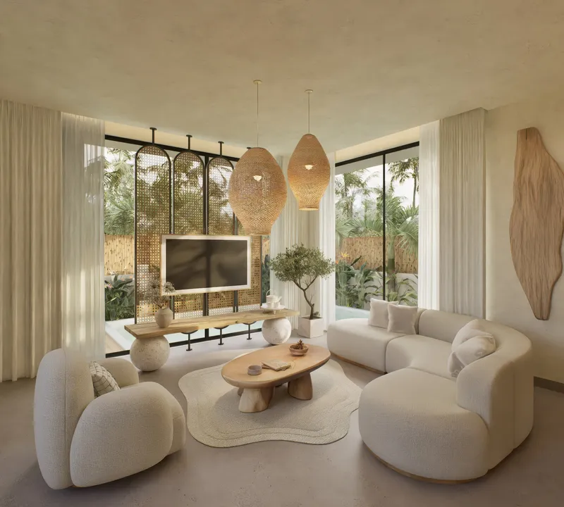 Organic Curves in an Airy Living Room 3