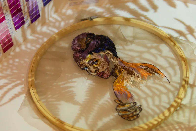 Portraits Painted With Thread