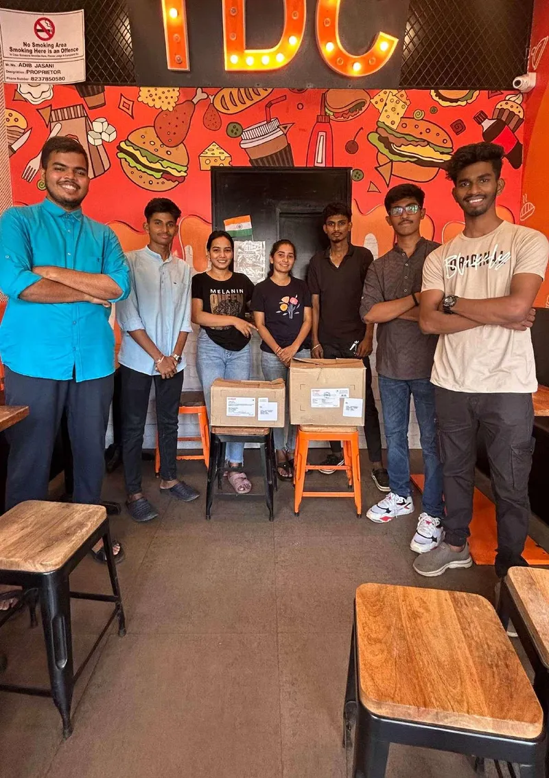 Rohit and his friends At Cafe