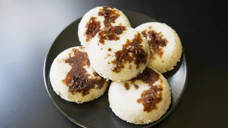 Rice Sanna with coconut Jaggery
