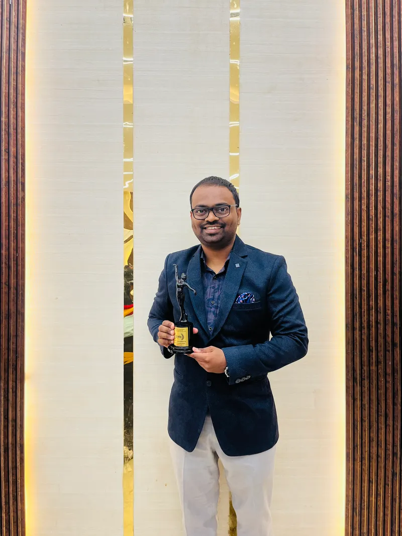Receiving award for another edition of UFMC film festival