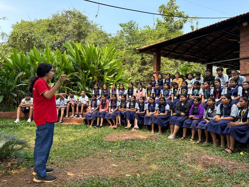 Session on agro tourism for students at Dr Malik’s Farms (1)