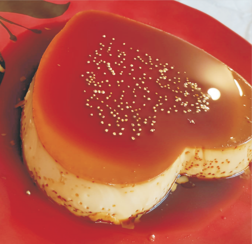 Special limited edition heart shaped caramel for valentine's day