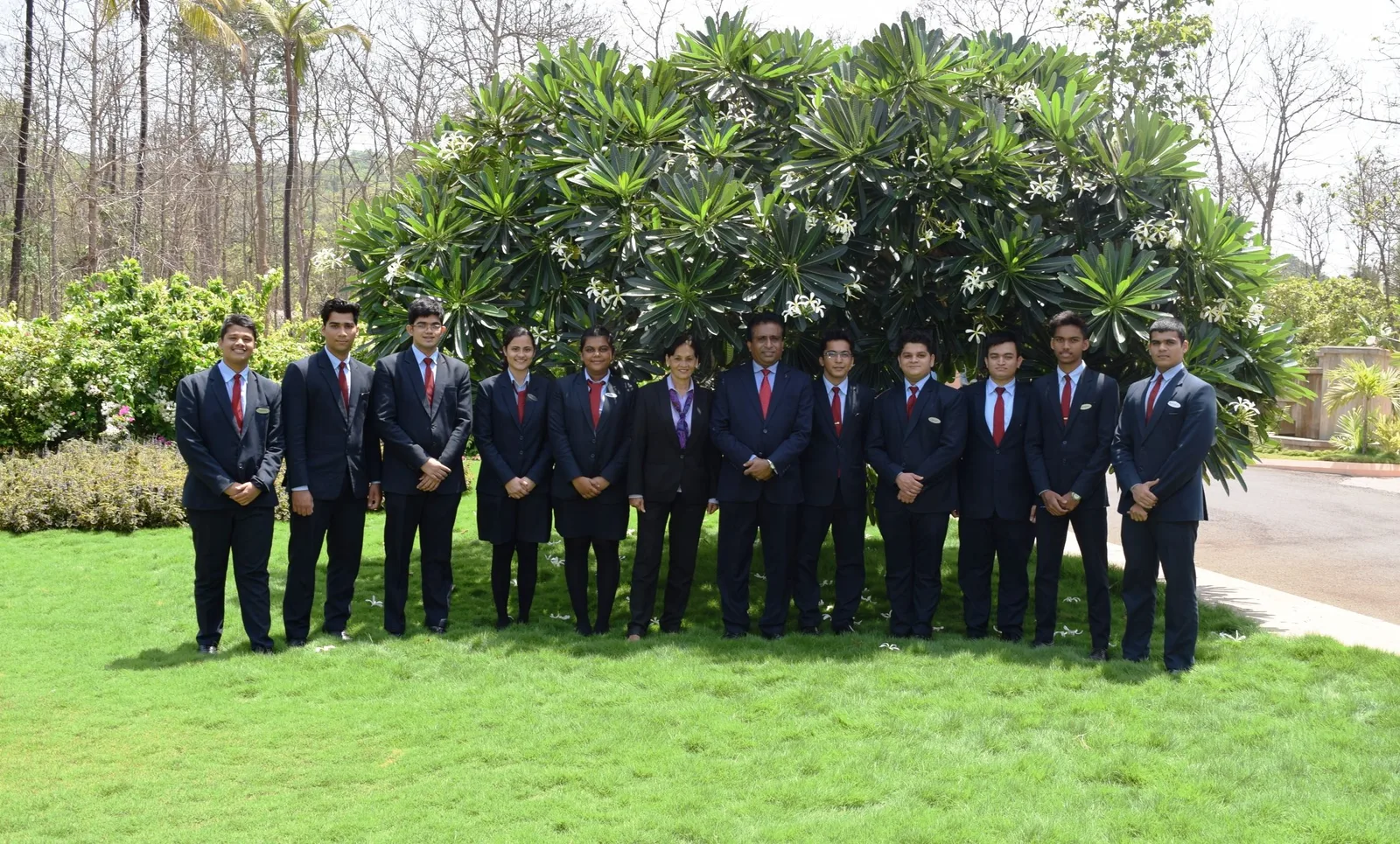 Students of VMSIIHE along with Prof. Irfan Mirza, Director, VMSIIHE and Martha Rebello, Academic Coordinator gearing up to embark on a month long culinary adventure to Portugal