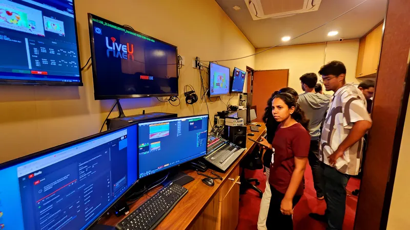 Students understanding the process of live streaming and editing
