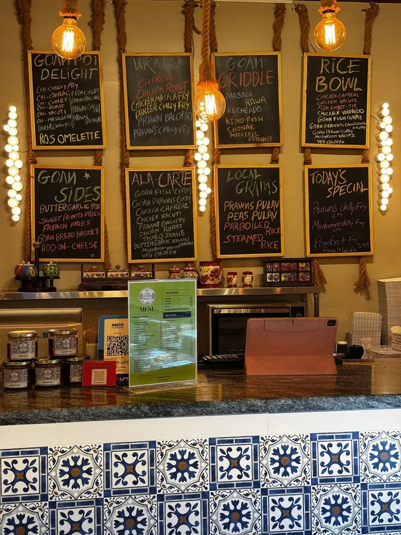 The Goan Route - Menu