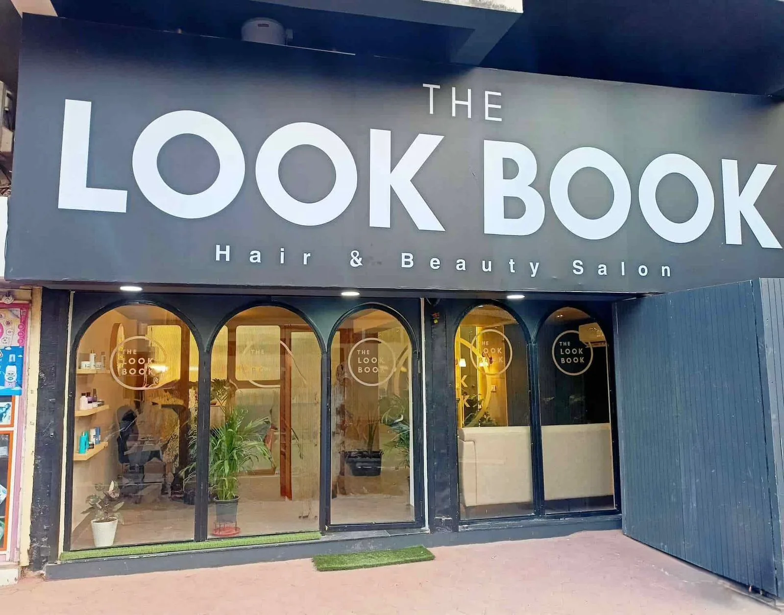The Look Book Hair & Beauty Salon – where style meets personalized beauty under a sleek modern façade (2)