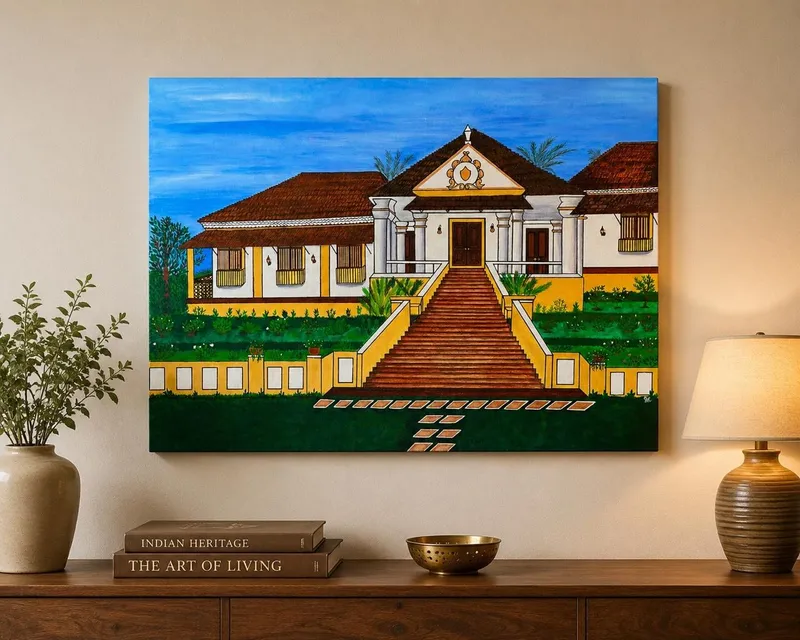 The first commissioned artwork created for a friend in Bangalore, marking an important step in creative career