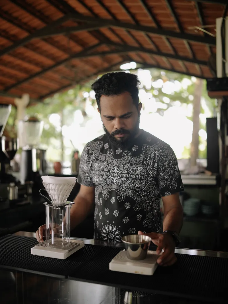 This is Laxman.our senior barista.been with us for a year