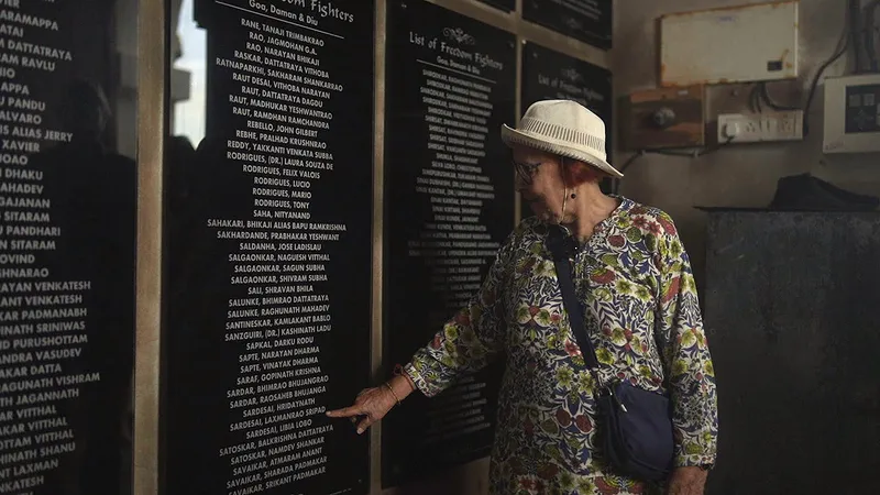 Wall with the names of Goan freedom fighters.