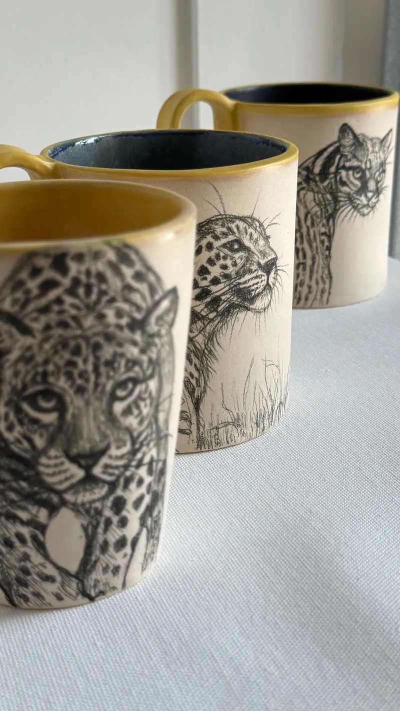Wild cat mugs