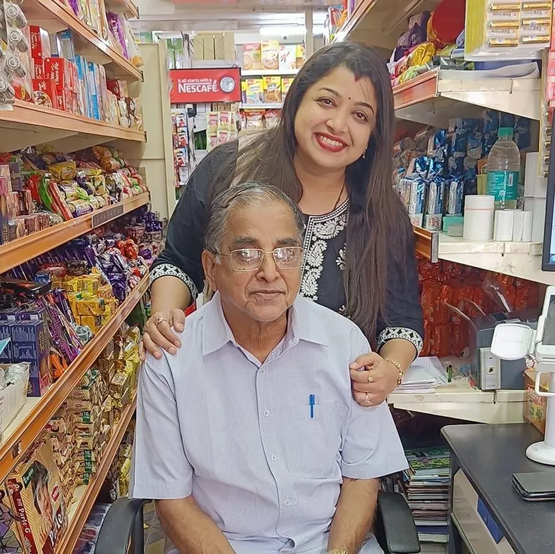 With-her-father-Mr.-Ravindra-Kini
