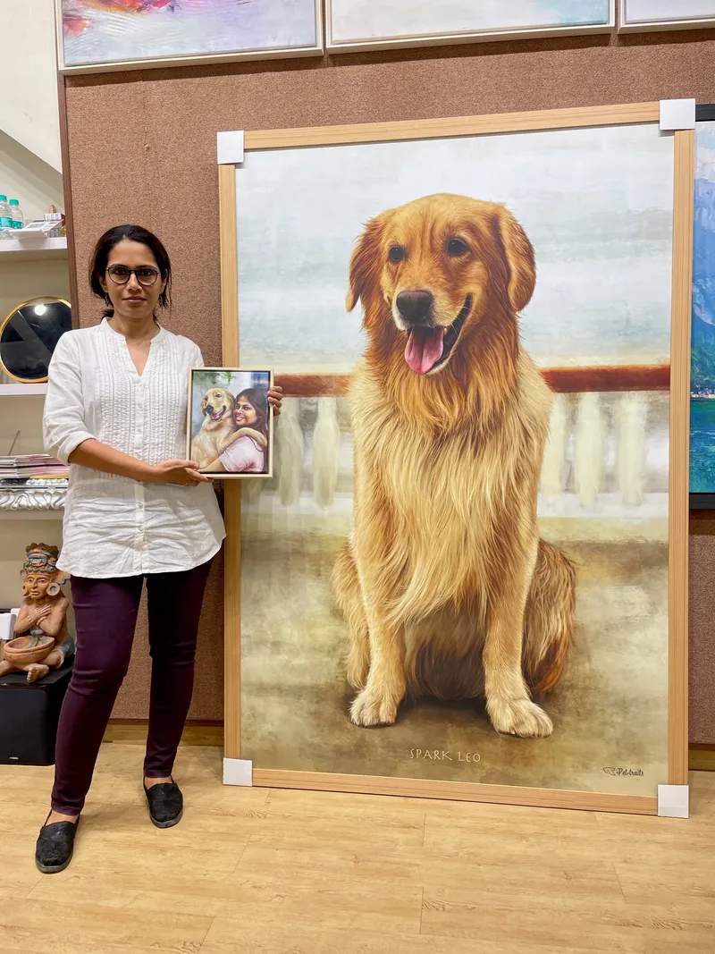 With the largest and smallest sizes of my portraits