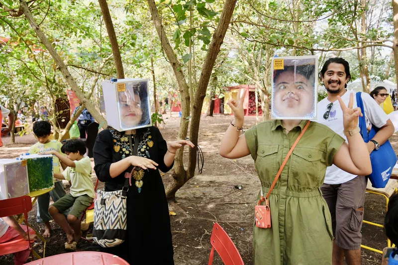 Worlds in a Box workshop facilitated by Sahil Naik at the Serendipity Arts Festival 2025