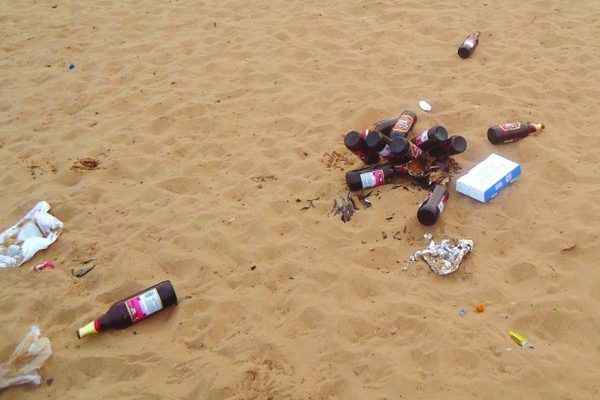 drinking on beaches