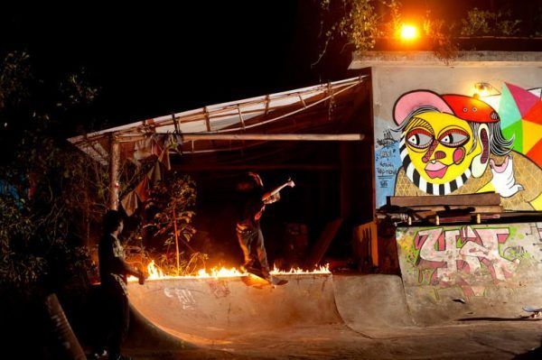 skateboarding