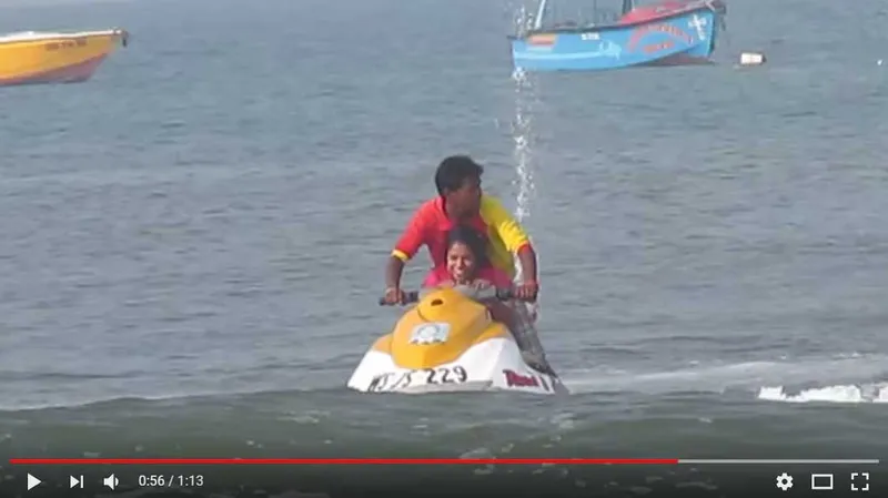 Jet skiing