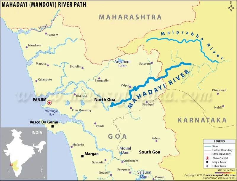 mahadayi-river-map