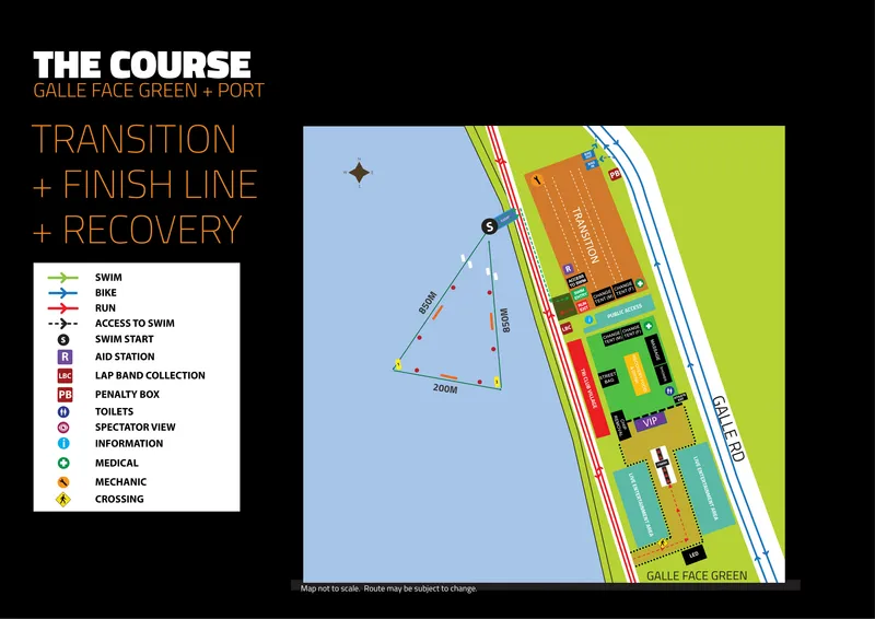 Ironman 70.3 Course, Colombo