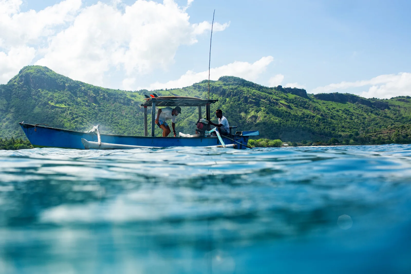 two men in the boat.