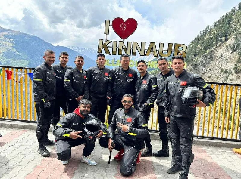 Vishvadeep and fellow riders