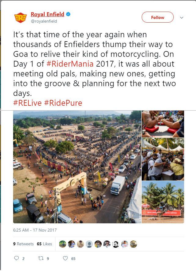 Royal Enfield Ridermania